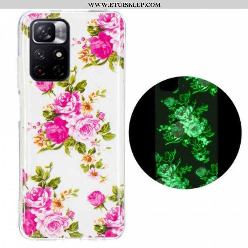 Etui do Xiaomi Redmi Note 11 Pro Plus 5G Fluorescencyjne Kwiaty Wolności